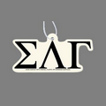 Paper Air Freshener W/ Tab - Greek Letters: Sigma Lambda Gamma